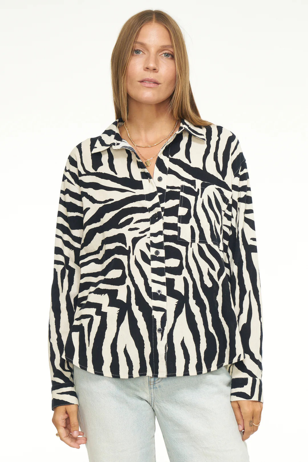 Pistola LISA LIGHTWEIGHT BUTTON DOWN - MALIBU SAFARI