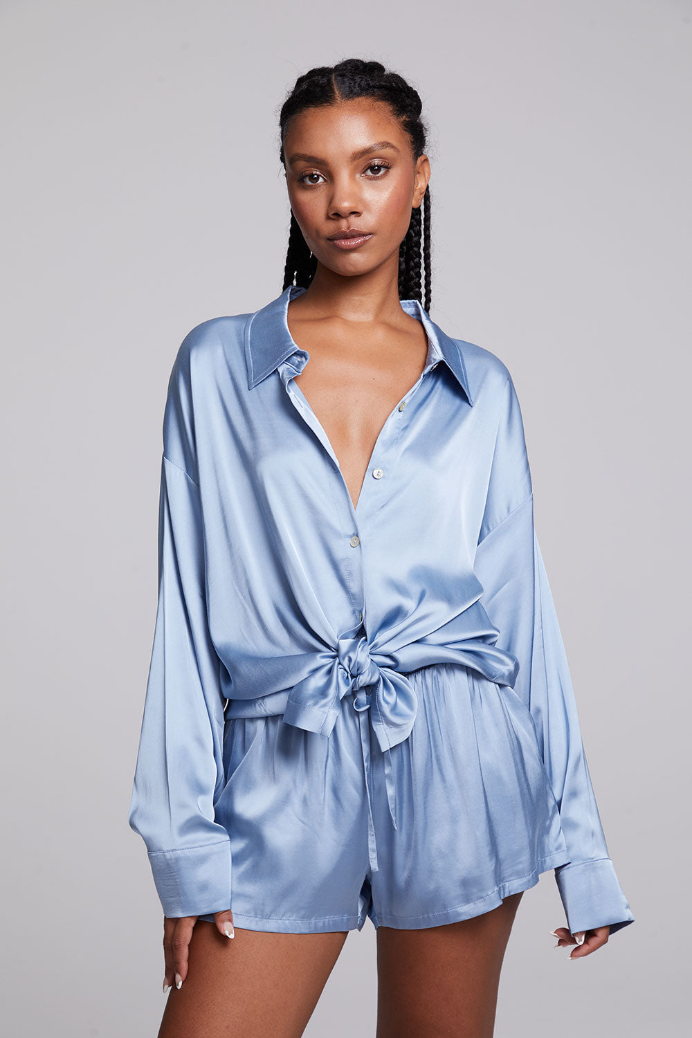 Chaser Capri Blue Grotto Button Down