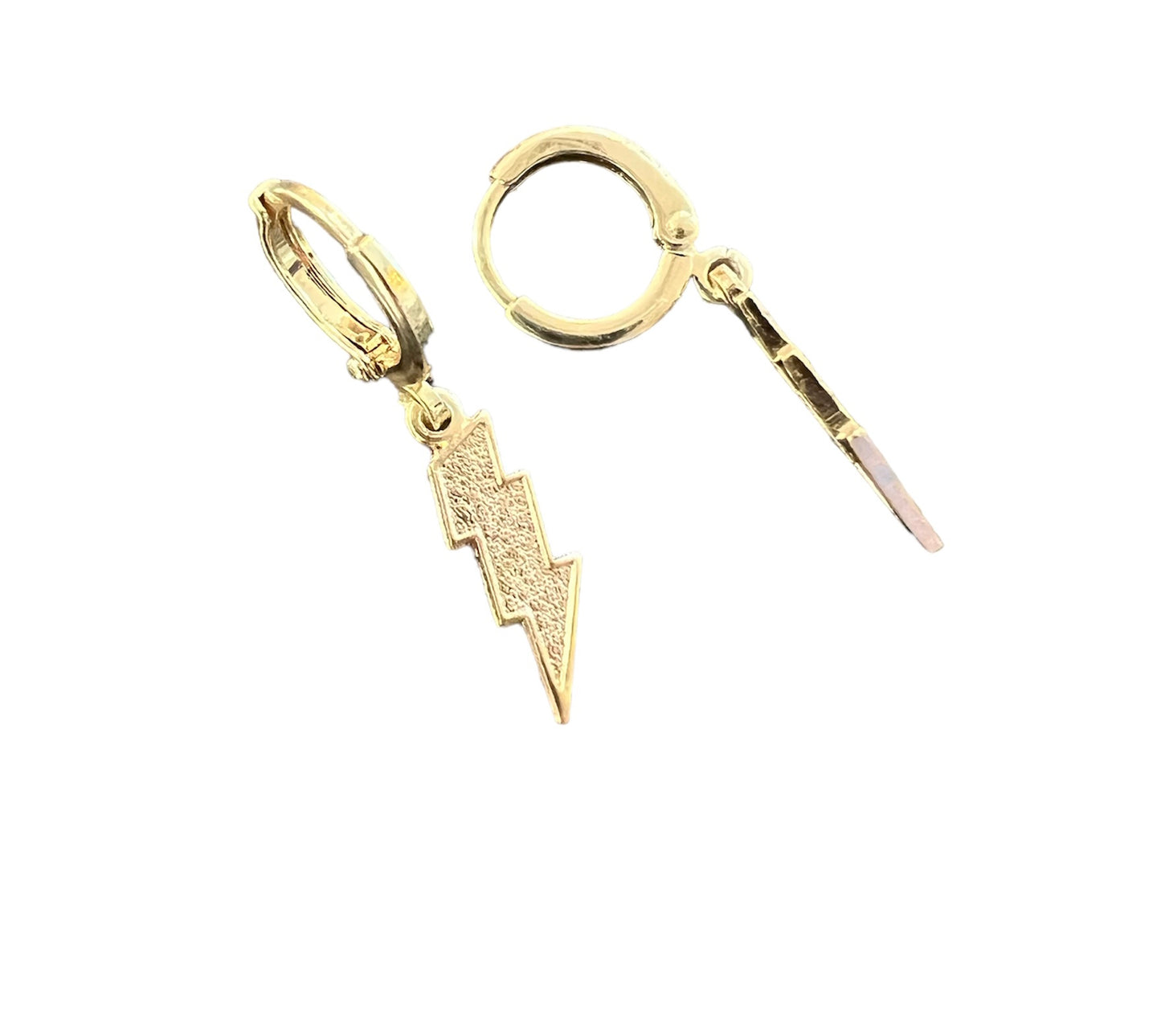 Farrah B Lightning Huggie Earrings