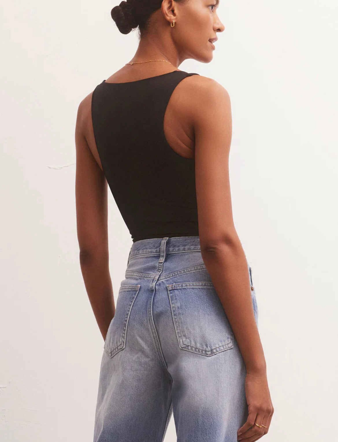 Z Supply ALANA SO SMOOTH TANK BLACK BODYSUIT