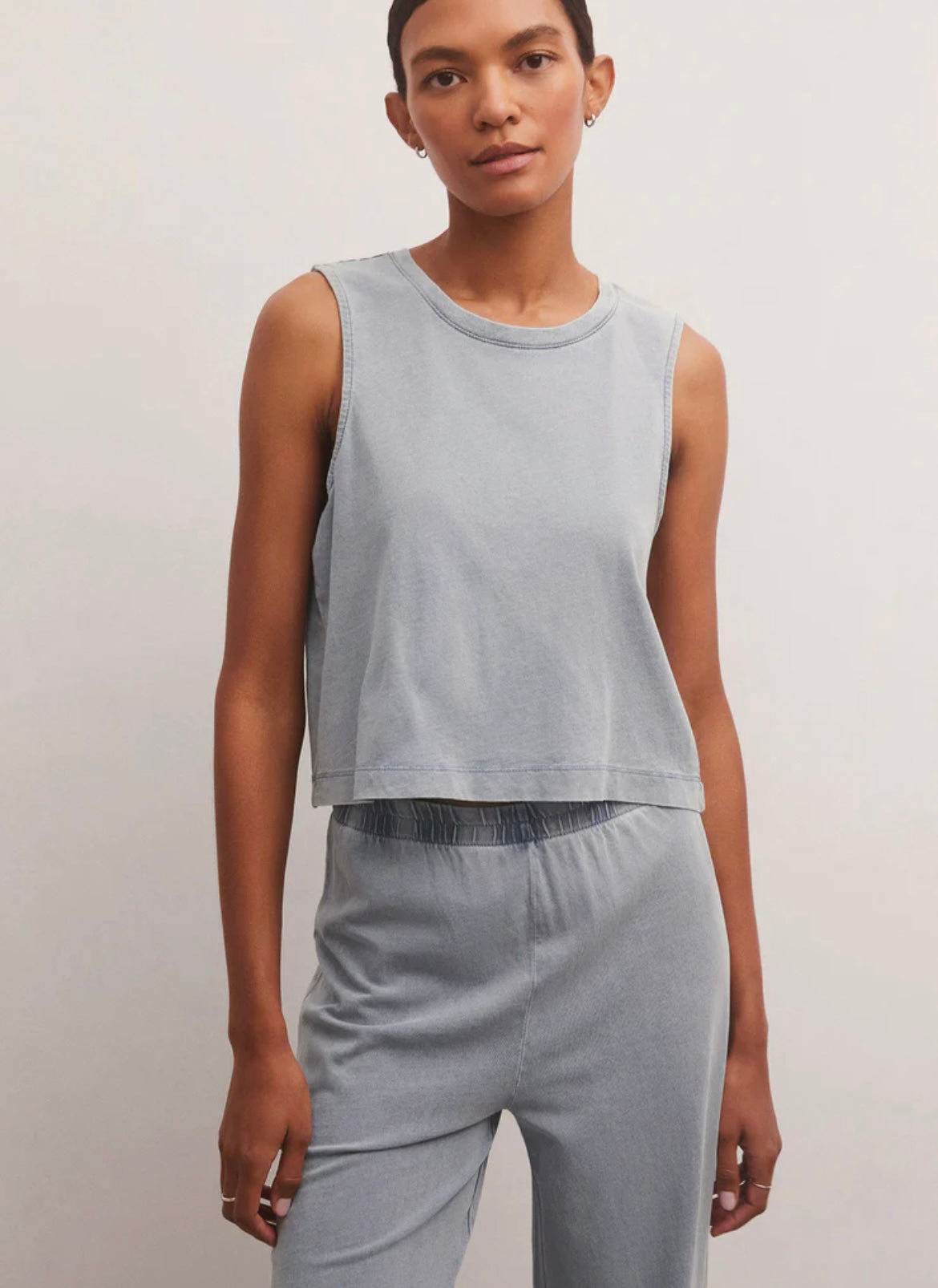 Z Supply Sloane Jersey Denim Muscle