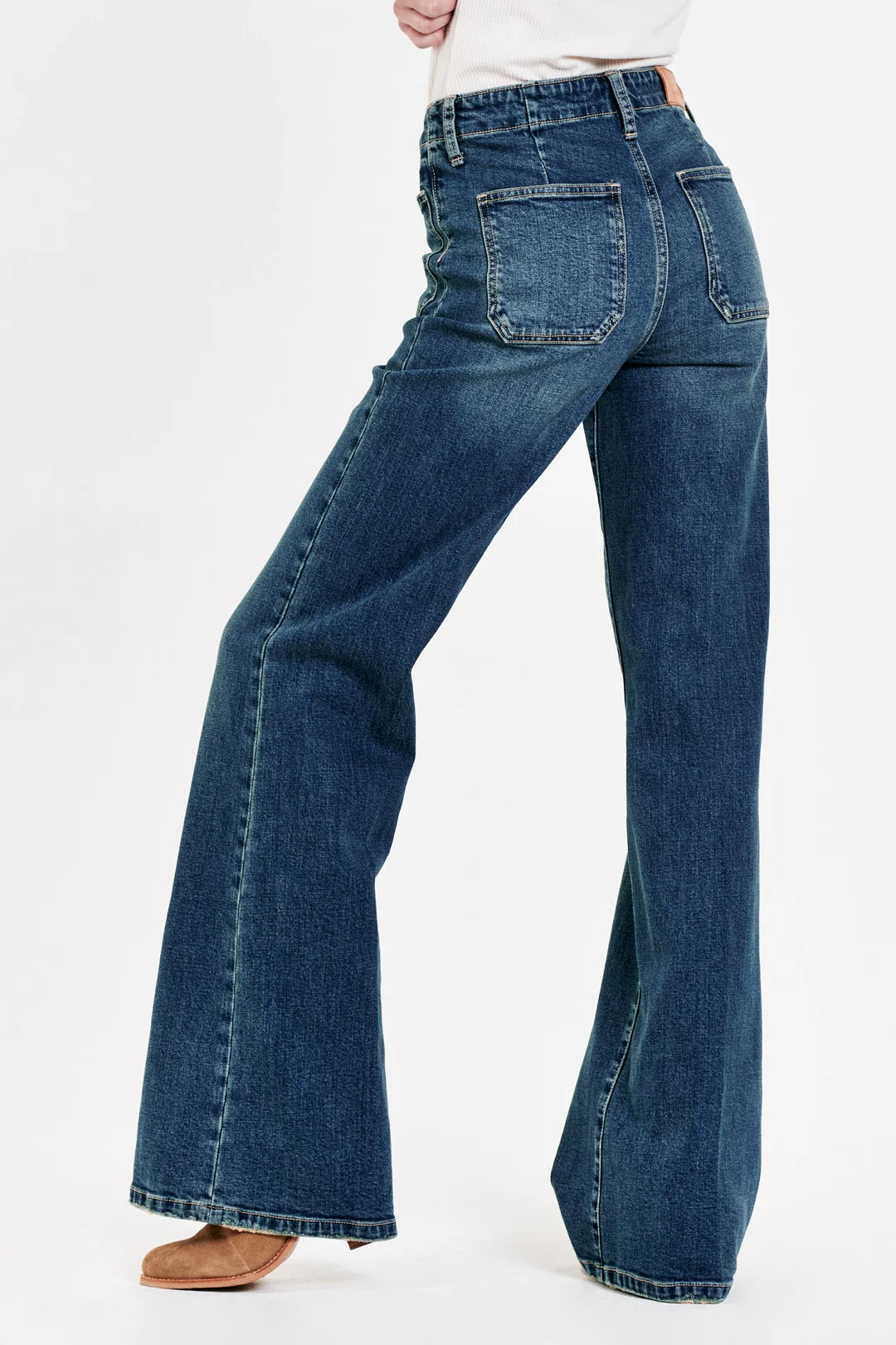 Dear John JAMES SUPER HIGH RISE WIDE LEG JEANS CATALINA