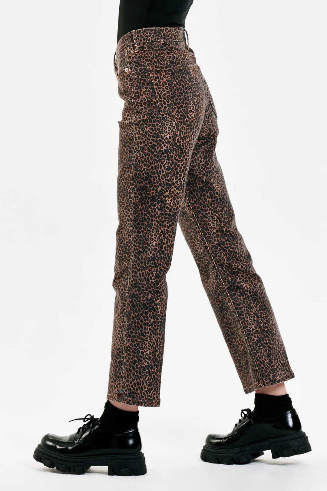 Dear John JEANNE SUPER HIGH RISE CROPPED FLARE JEANS CATWALK