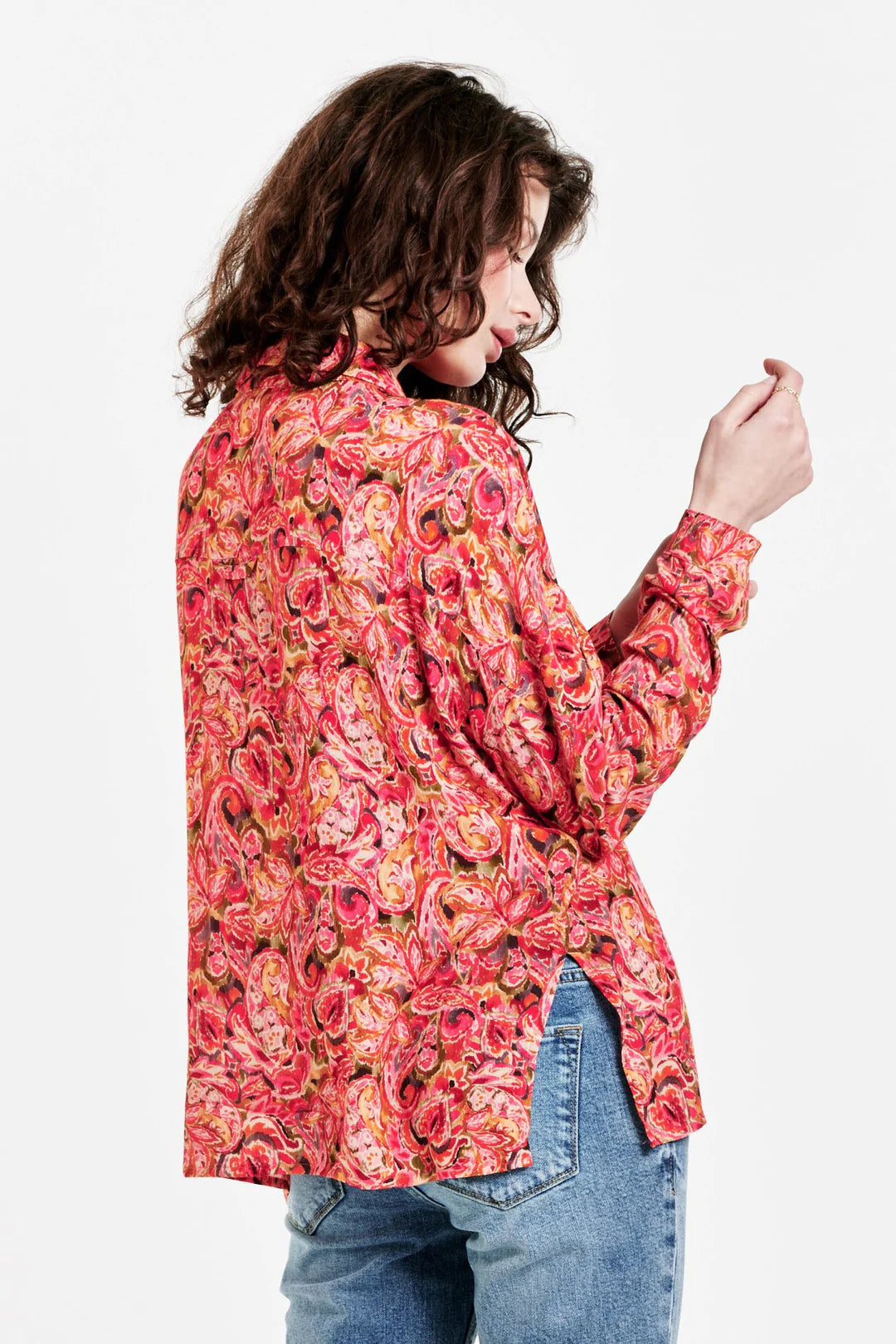 Dear John ARIANNA FRONT TIE SHIRT AUTUMN PAISLEY