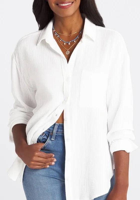 Sanctuary White Slit Back Tunic