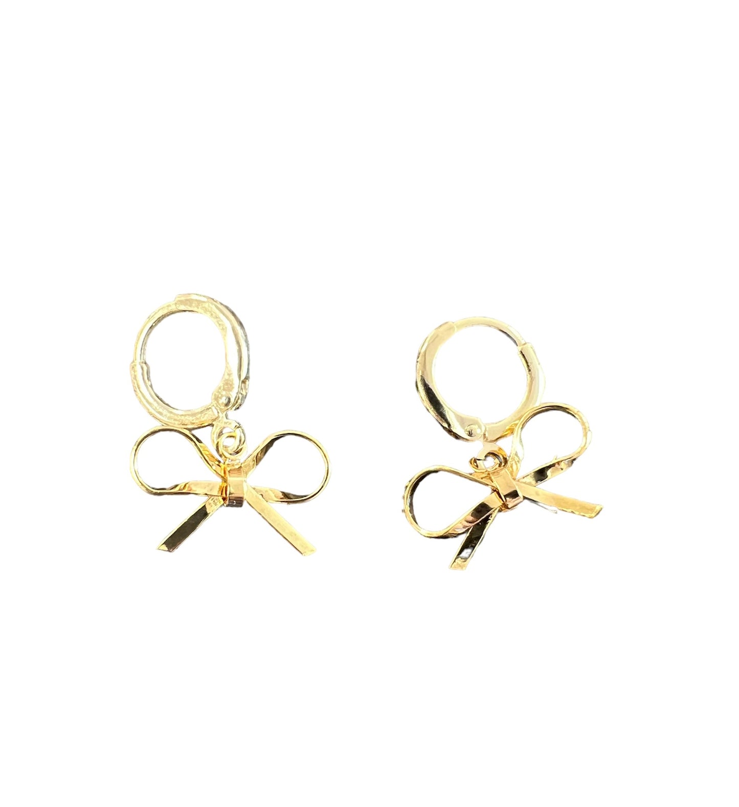 Farrah B Bow Huggie Earrings