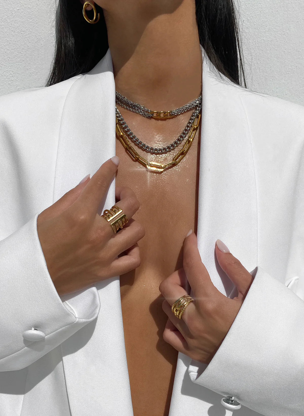 Bracha Soho Two Tone Water Resistant Necklace
