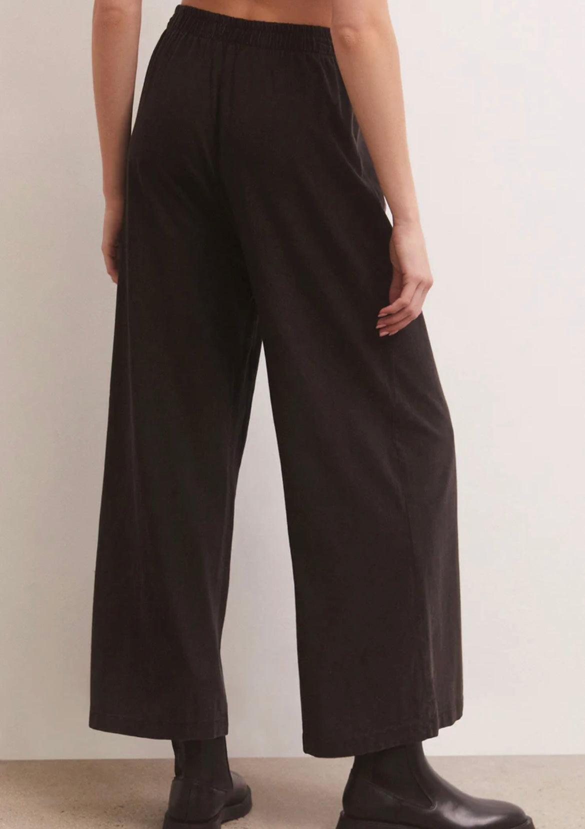 Z Supply Scout Jersey Flare Pant Black
