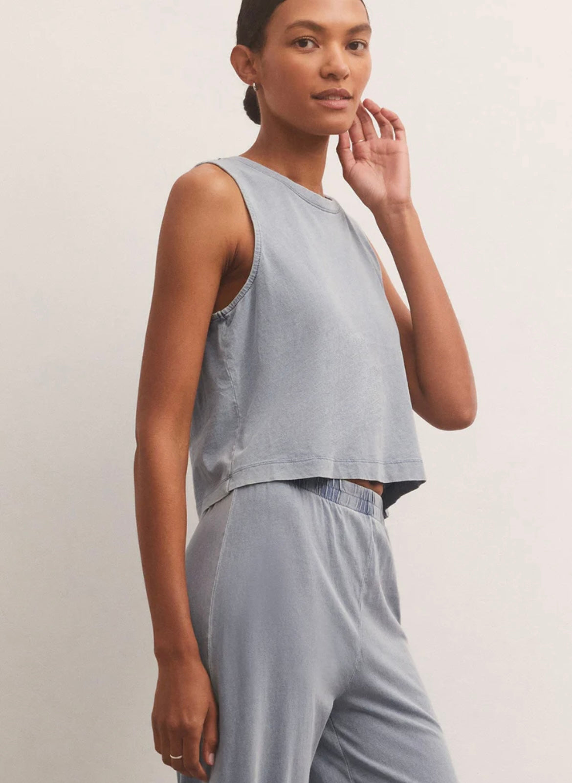 Z Supply Sloane Jersey Denim Muscle