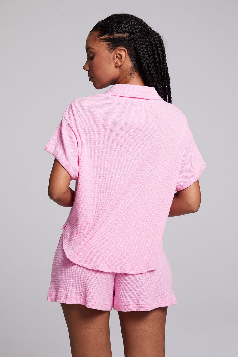 Chaser Valentina Rosewater Button Down