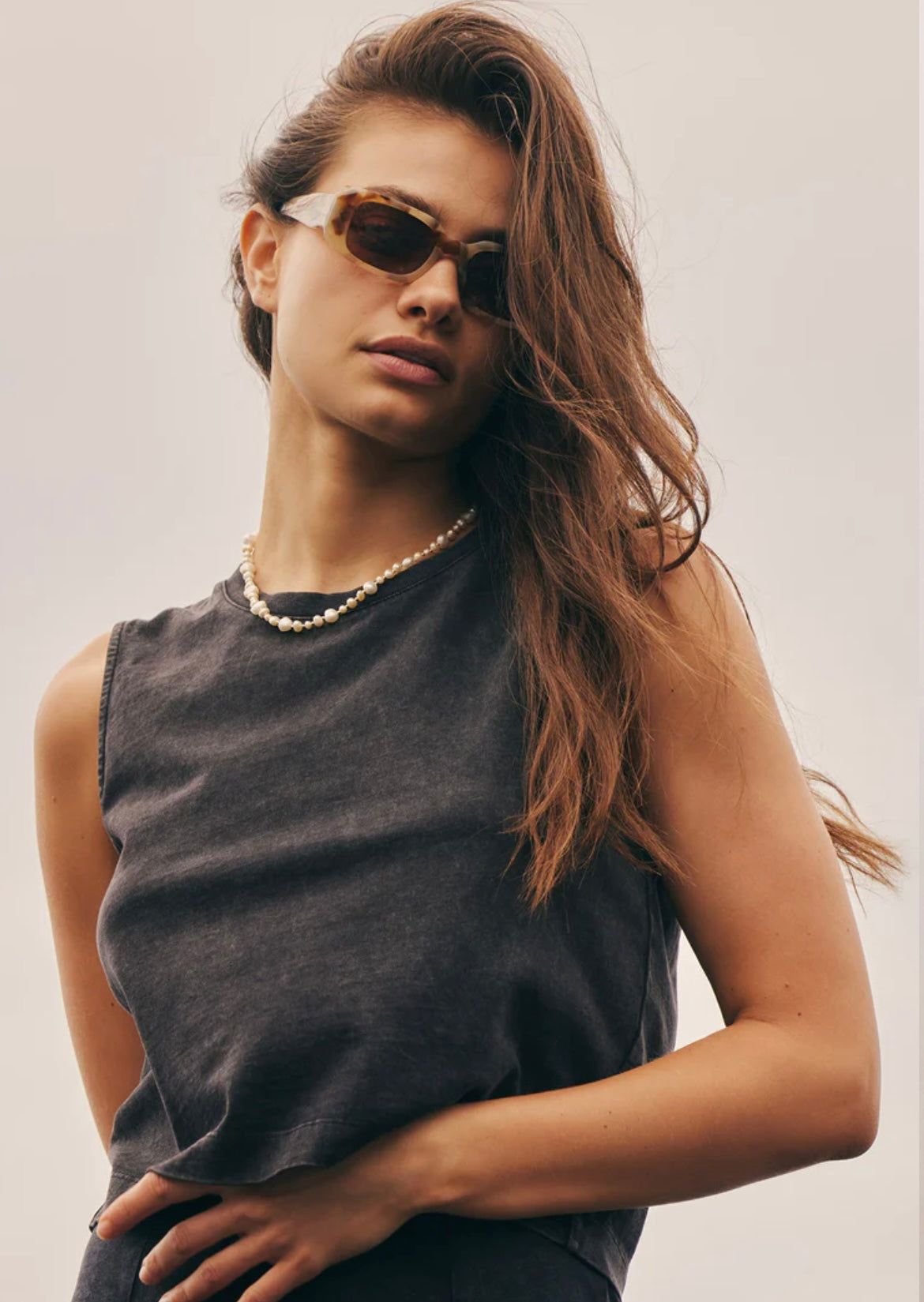 Z Supply Sloane Jersey Muscle Tank Black