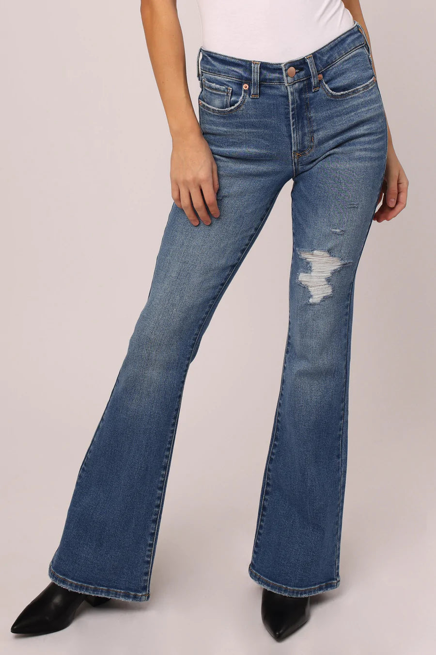 DEAR JOHN DENIM ROSA HIGH RISE FLARE JEANS
