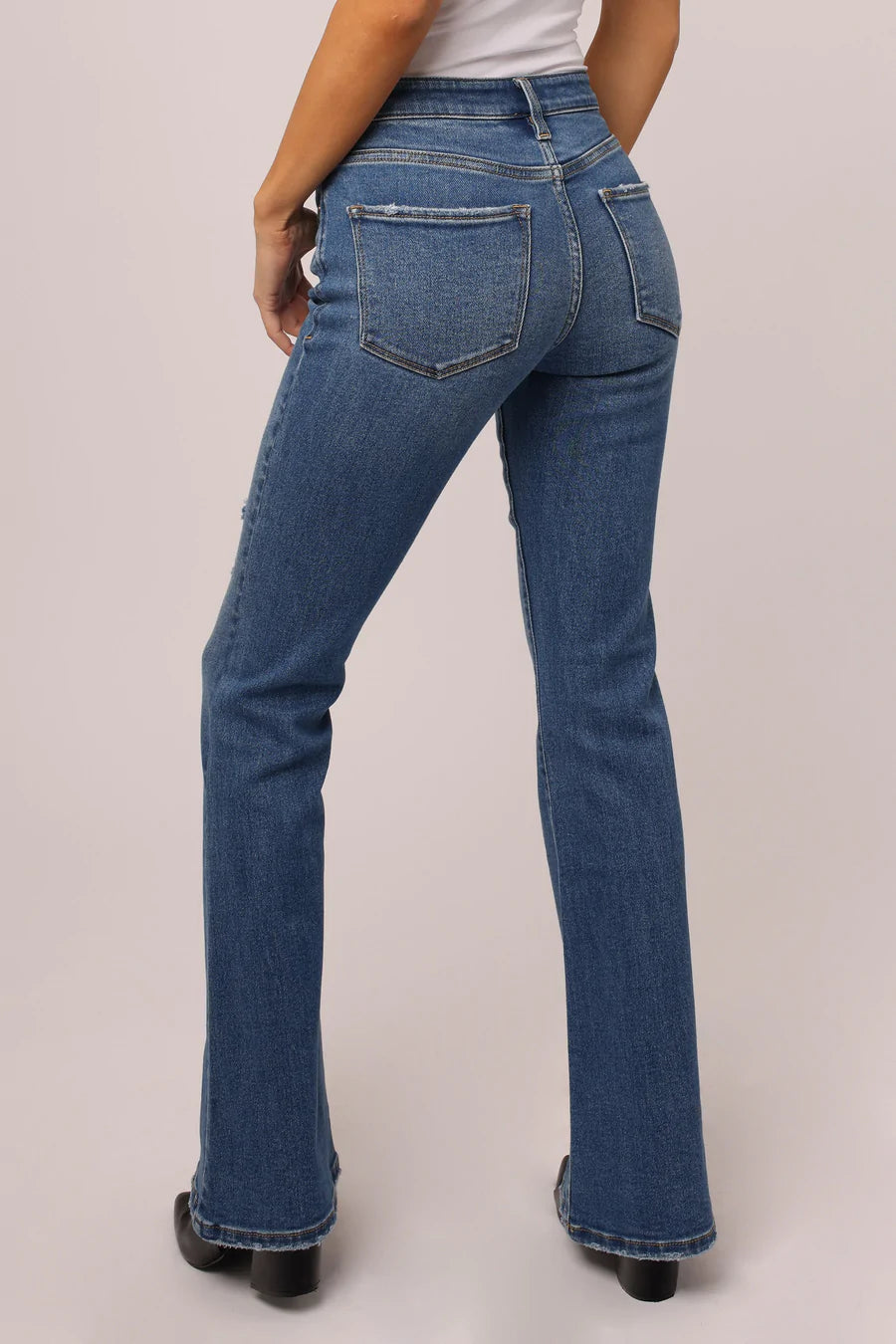 DEAR JOHN DENIM ROSA HIGH RISE FLARE JEANS
