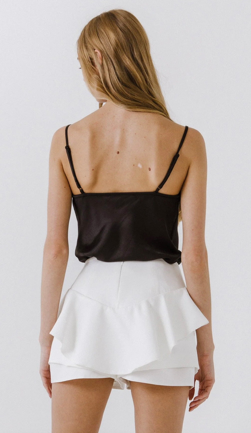 ER Satin Cowl Neck Top