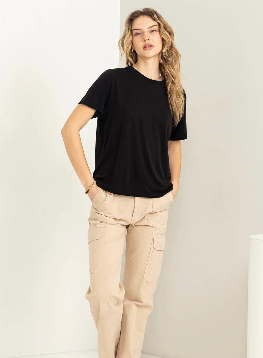 Hyfve Black Crew T-shirt