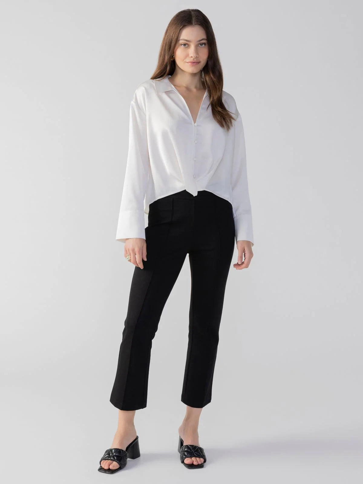 Sanctuary Twist Detail Blouse Winter White