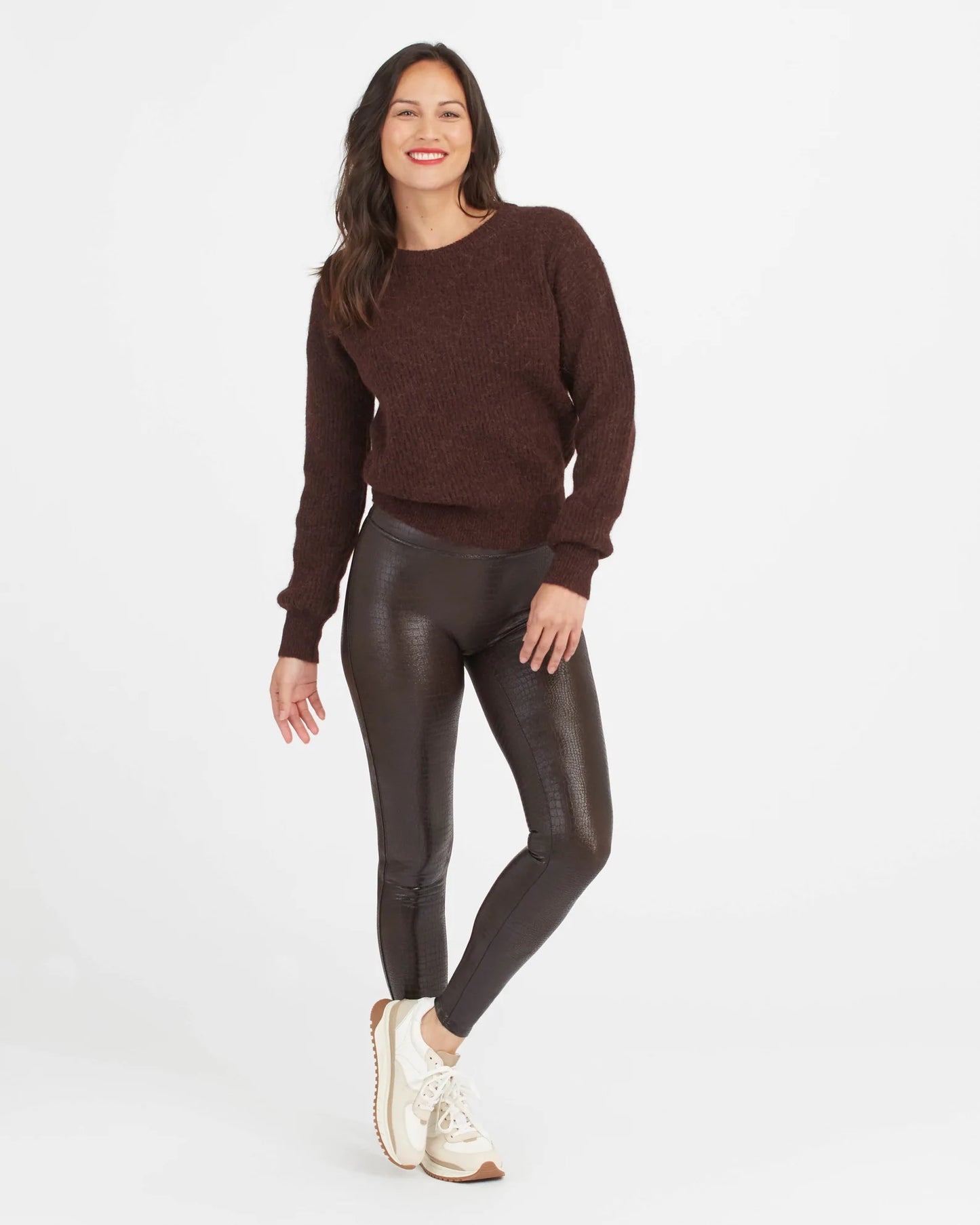 Spanx faux leather croc pants