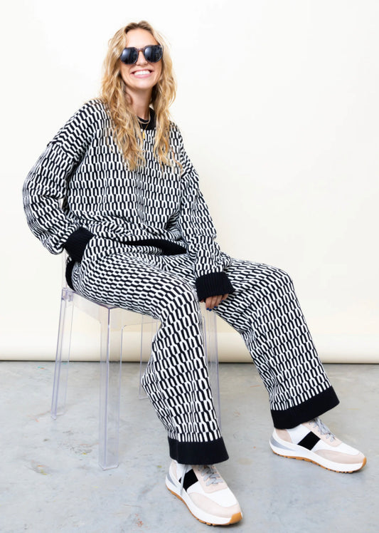 Mumu Metro Geo Knit Chilly Sweater