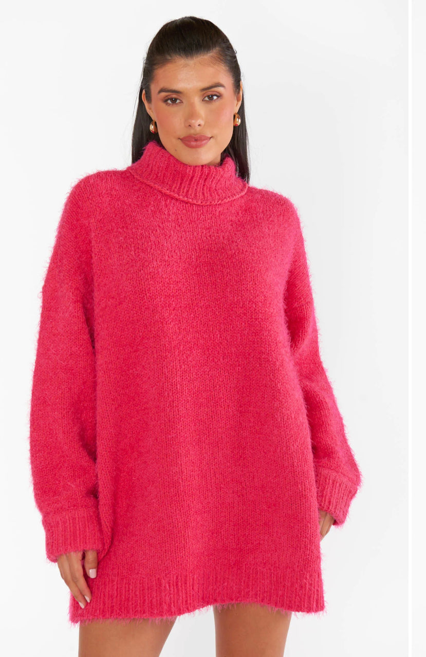 Mumu Pink Rose Timmy Tunic Sweater