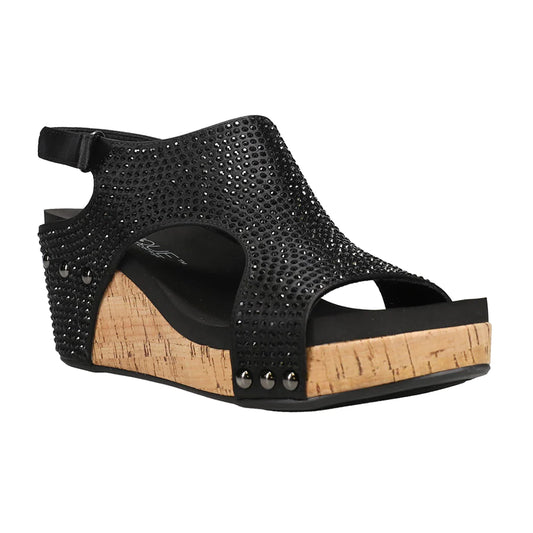 Corkys Carley Wedge Rhinestone Sandals