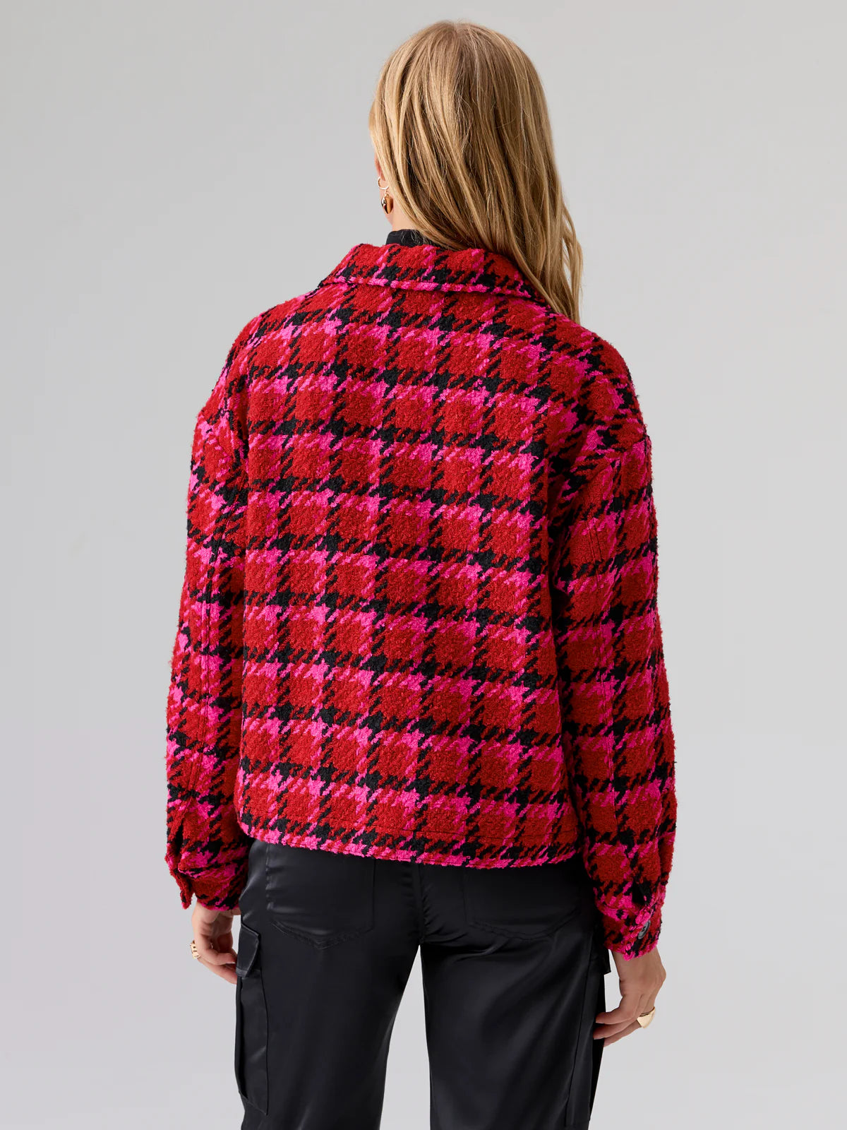 The Shacket Lipstick Red Plaid