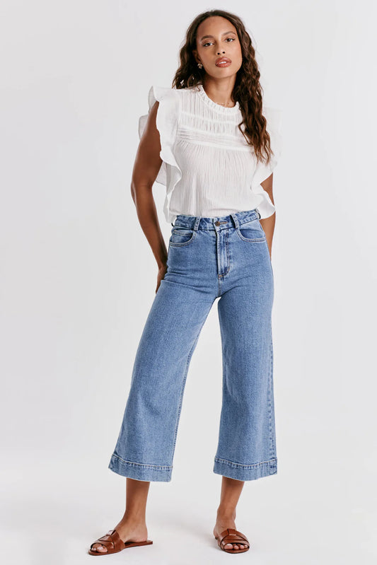 Audrey Super High Rise Cropped Wide Jeans Sheridan