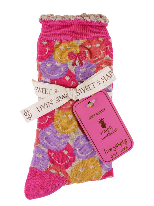 Simply Southern Smiley Socks