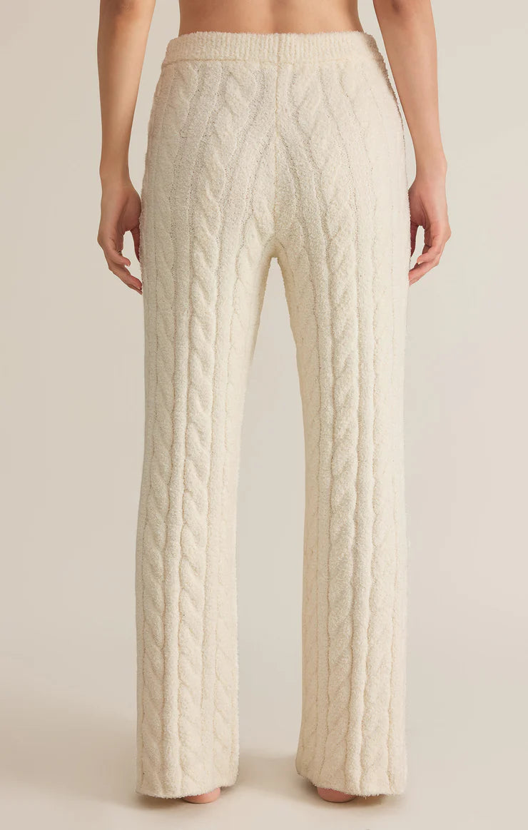 Paige Cable Knit Pant in sea salt