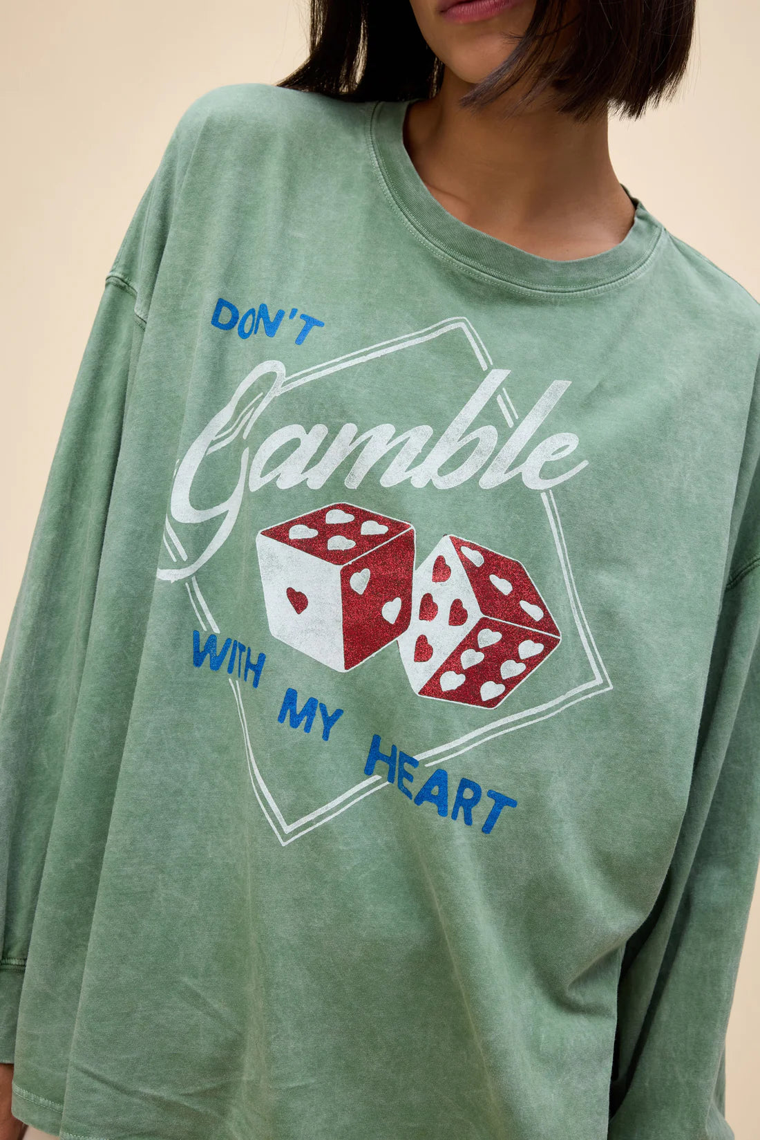 Don’t Gamble With My Heart OS Long Sleeve