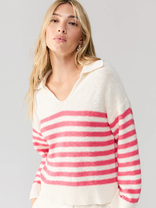 Sanctuary Perfect Timing Sweater- Flushed Stripe