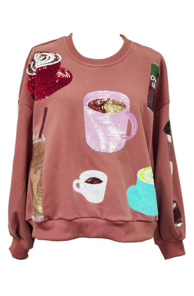 Caffeine Queen Top Sweatshirt