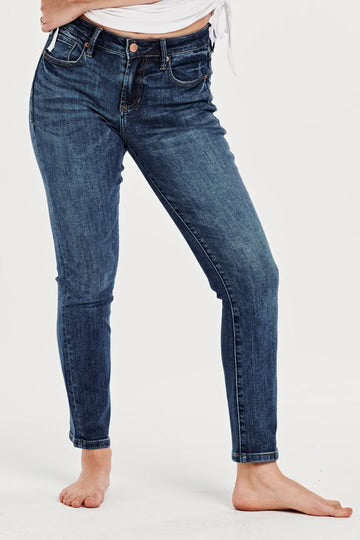 Blaire High Ankle Straight Jeans- South Bay