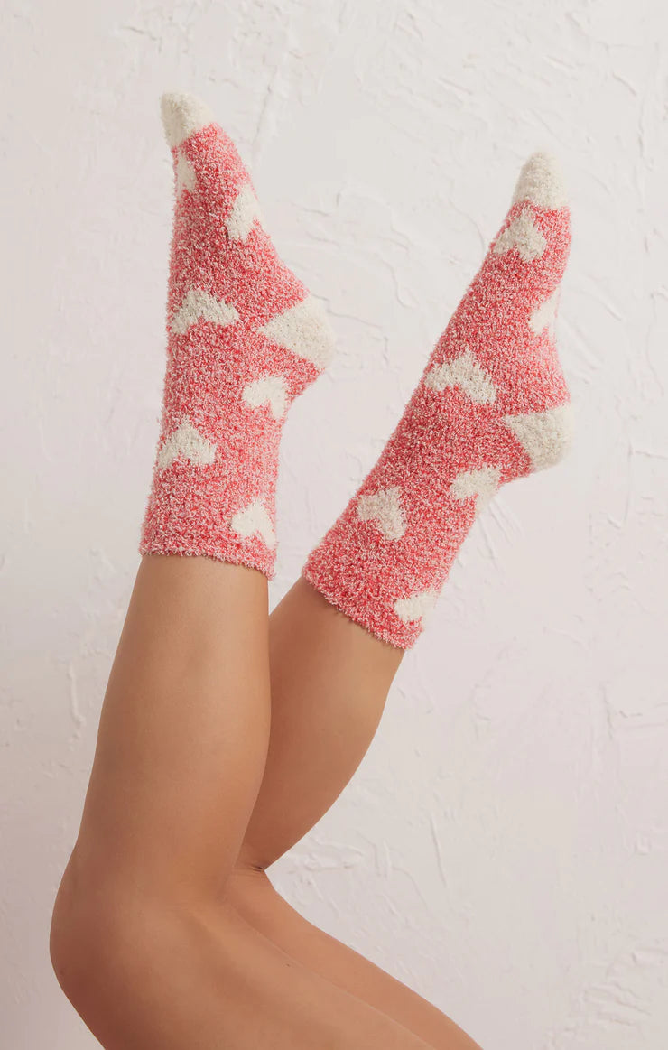 Z Supply Plush Heart Socks