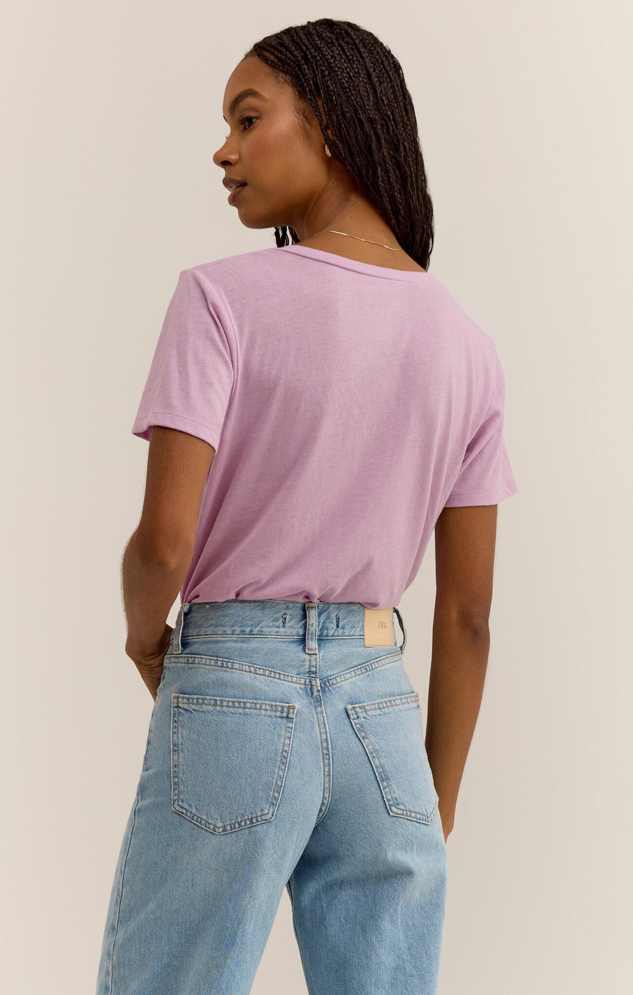 The Pocket Tee - Washed Orchid