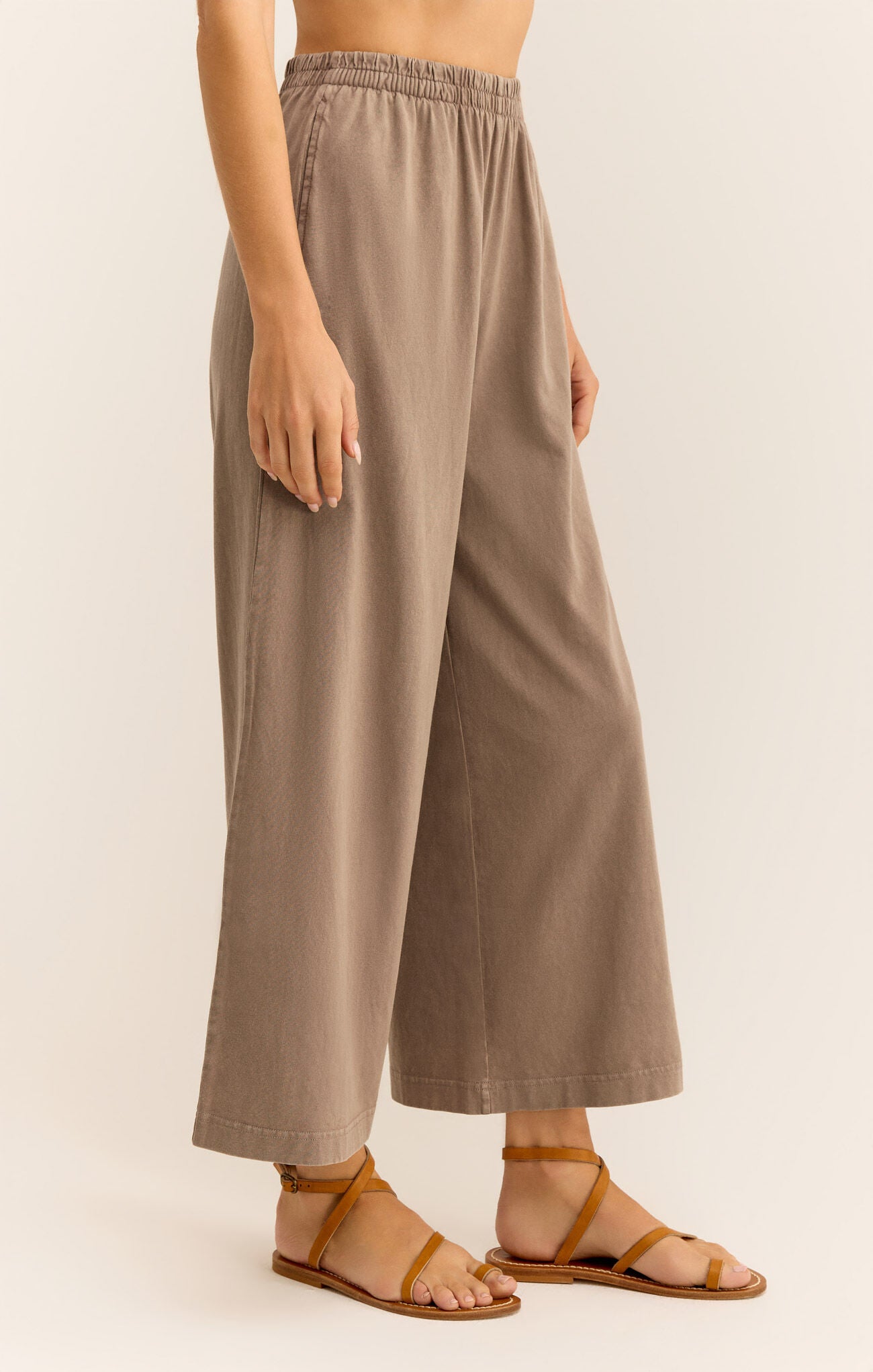 Scout Jersey Flare Pant - Iced Coffee