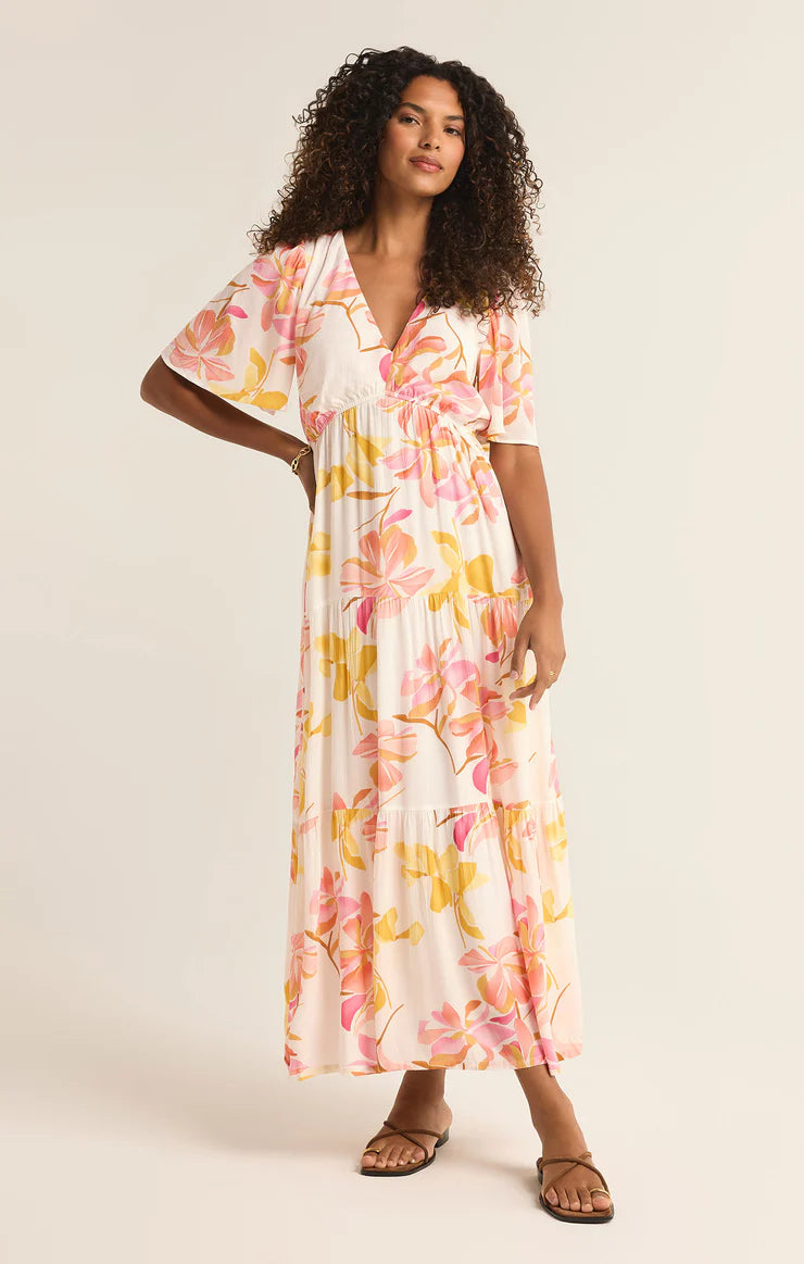 Kat Golden Hour Golden Floral Maxi Dress