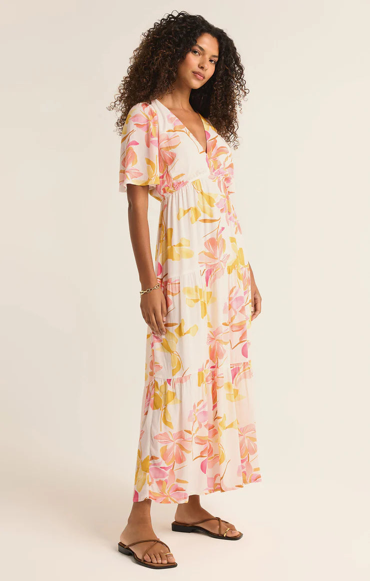 Kat Golden Hour Golden Floral Maxi Dress