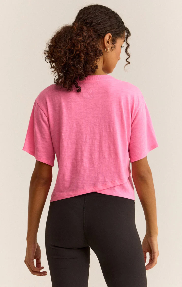 Feel The Breeze Tee - Neon Pink