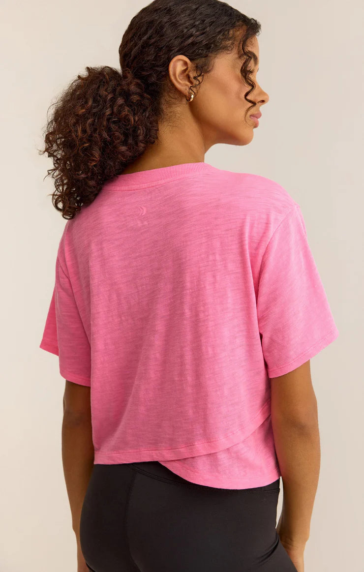 Feel The Breeze Tee - Neon Pink