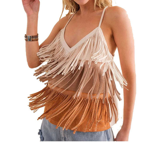 Tiered Fringe Top