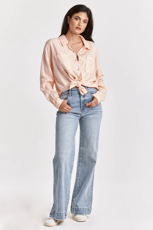 Fiona Super High Rise Jean Wide Leg Jeans Montilla