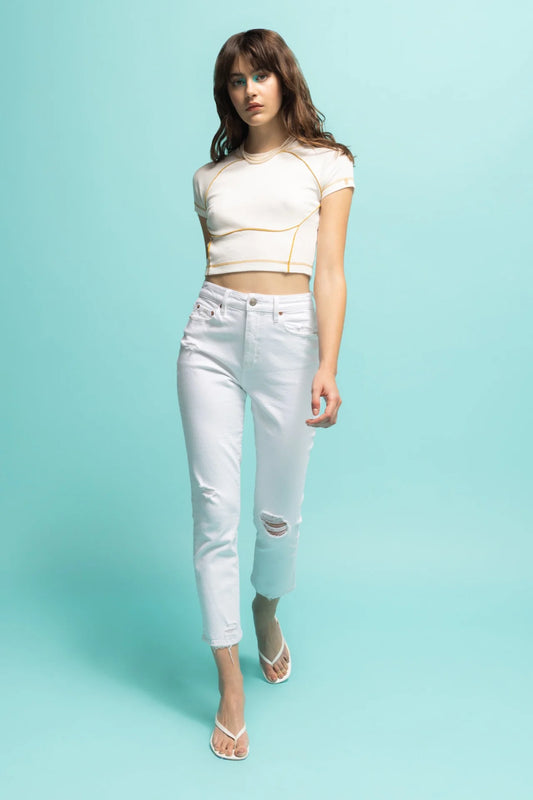 Shy Girl Jeans White Lightning