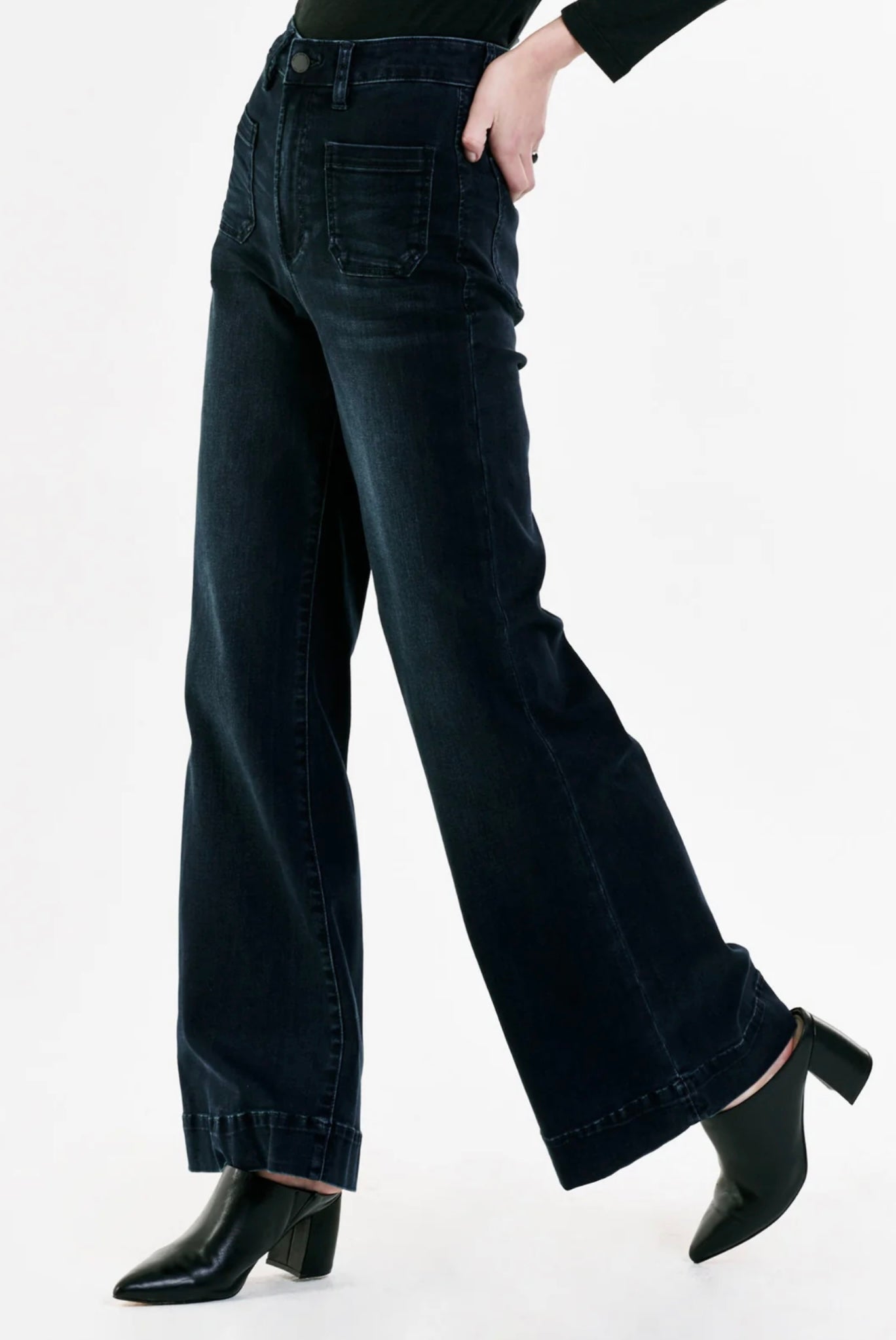 FIONA  HIGH RISE WIDE LEG JEANS CONFESSION