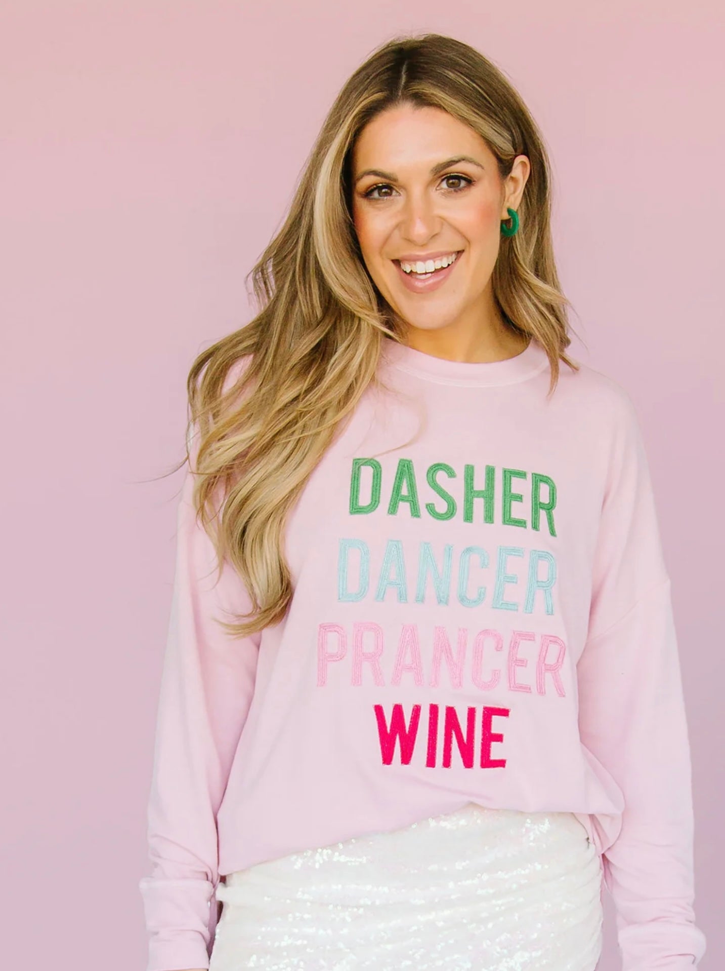 Pink Reindeer Wine Shirt