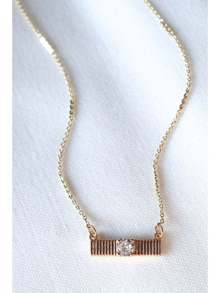 Kinsey Designs Quinn Bar Necklace - Gold