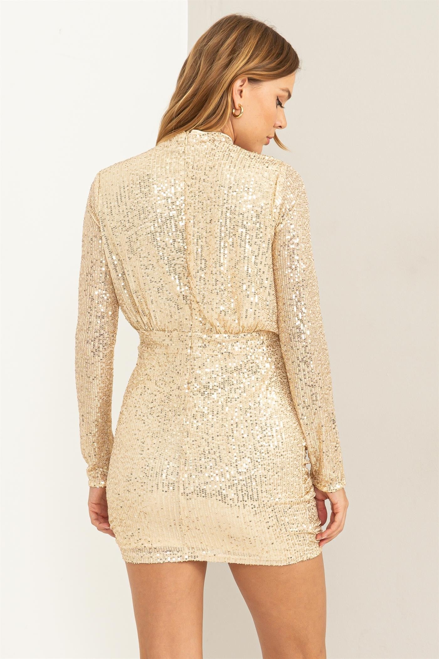 Hyfve- Sparkling Sequin Embellished Dress