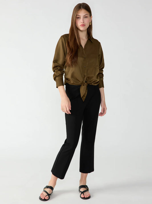 Sanctuary The Eastend Mod Semi High Rise Crop Pant Black