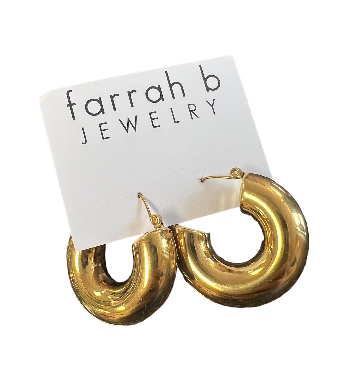 Farrah B Girl Boss Hoop Earrings
