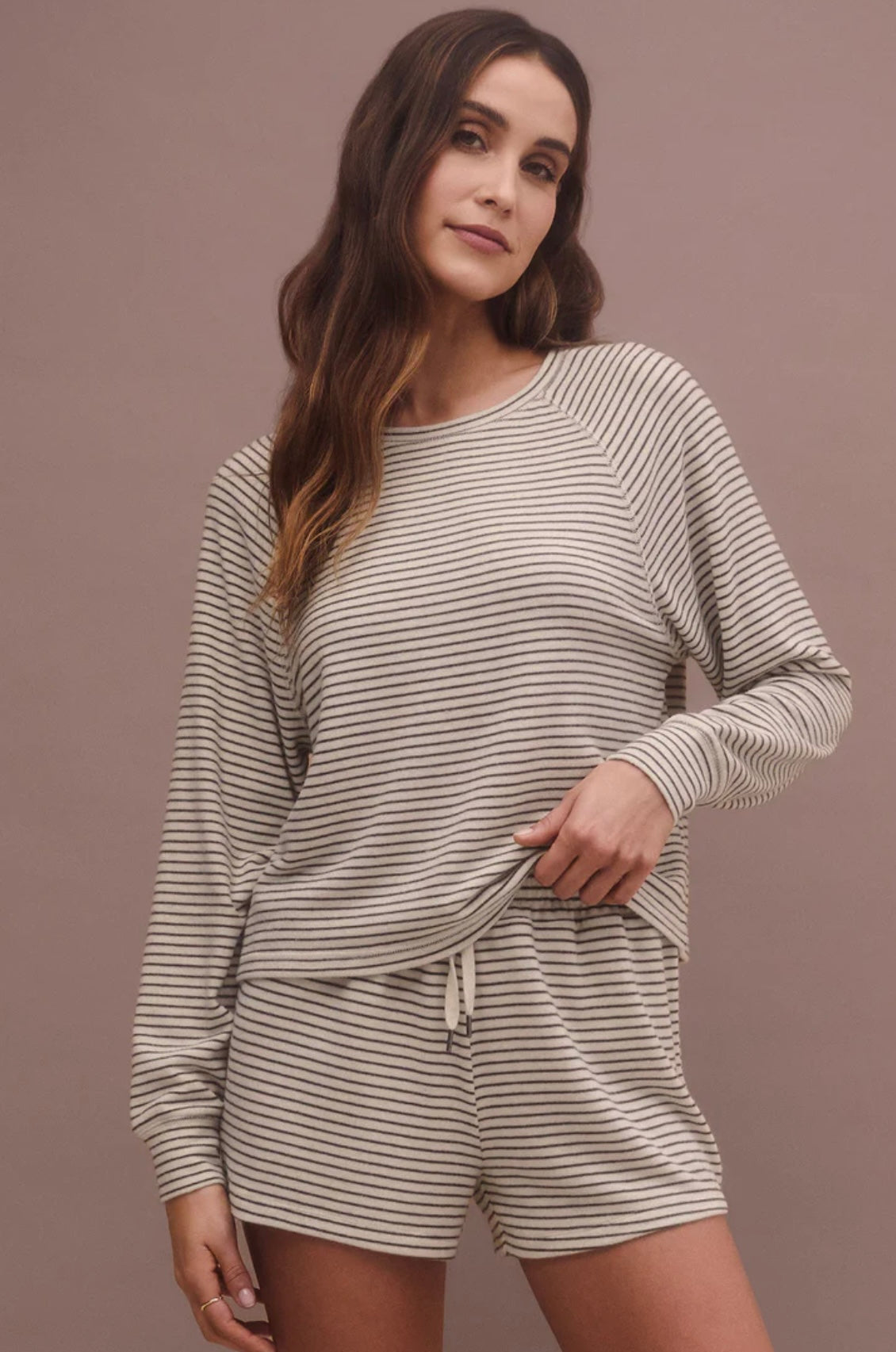 Z Supply STAYING IN STRIPE LONG SLEEVE TOP
