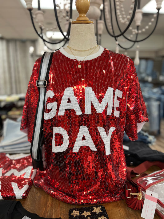 Red Sequence Game Day Tunic